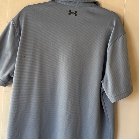 Under Armor Loose Fit Heat Gear Black Short Sleeve Polo - Picture 4 of 4